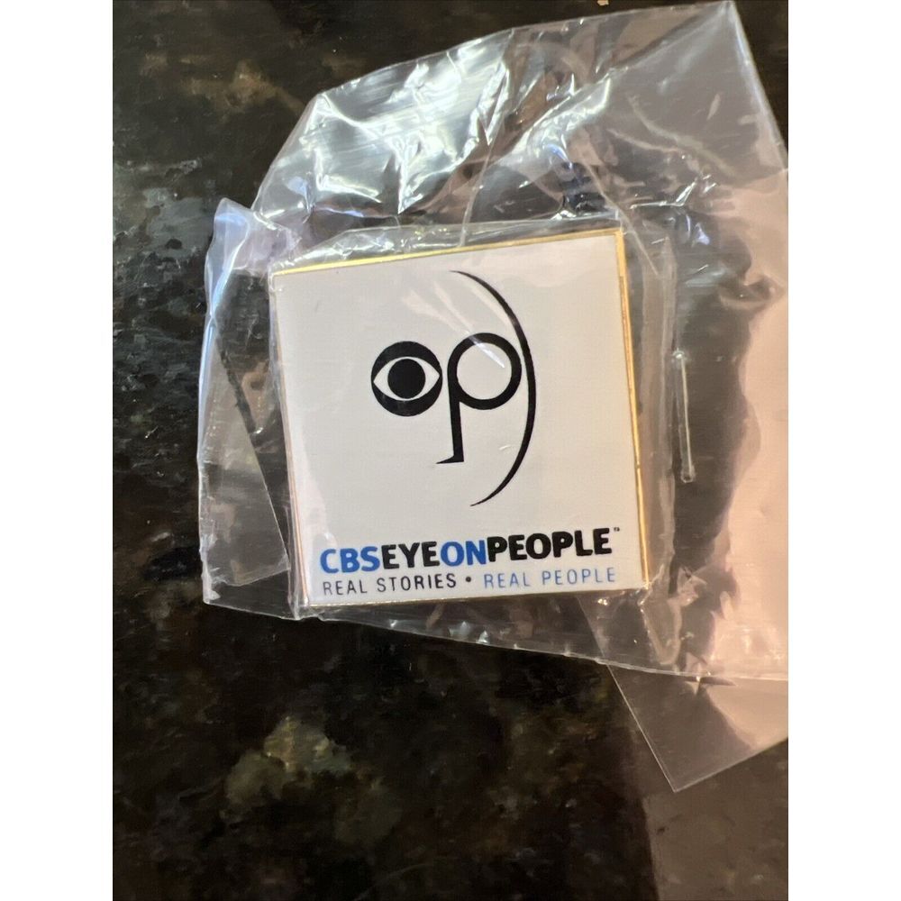 CBS Eye On People Real‎ Stories Real People Vintage Lapel Pin